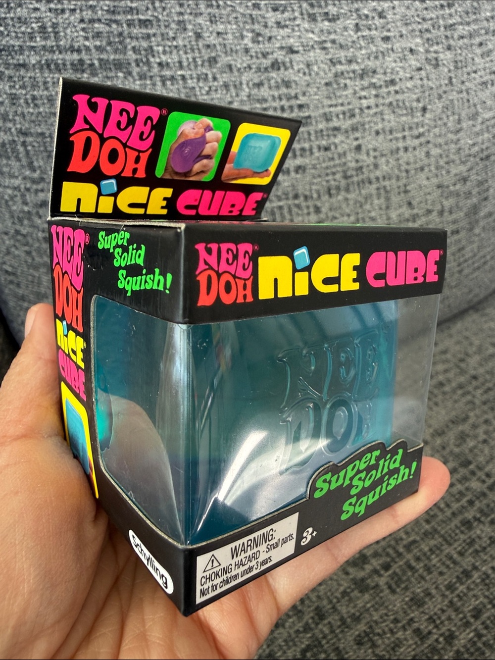 BNIB NeeDoh Nice Cube, Blue